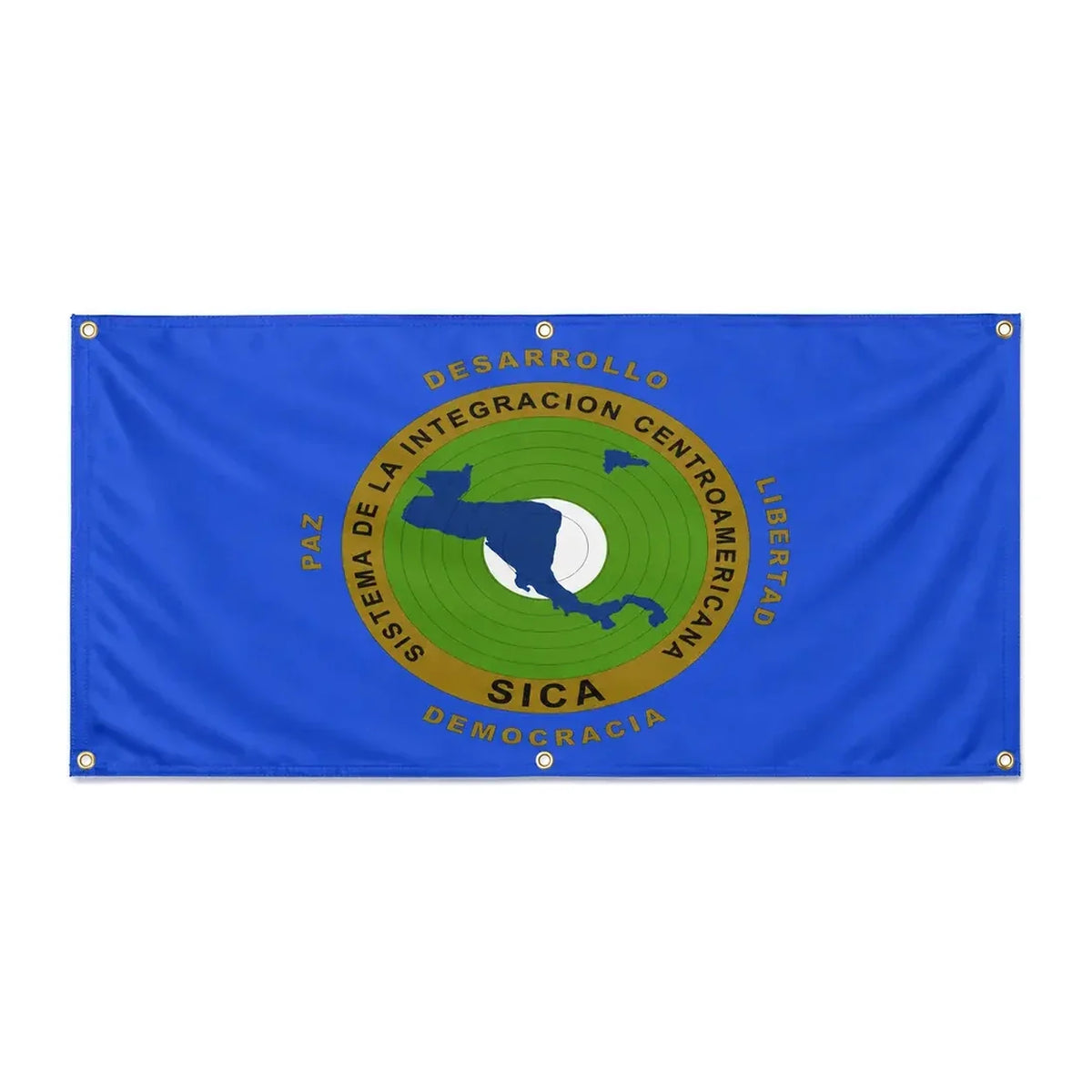 Drapeau système intégration centraméricain polyester résistant