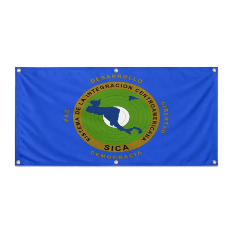 Drapeau système intégration centraméricain polyester résistant