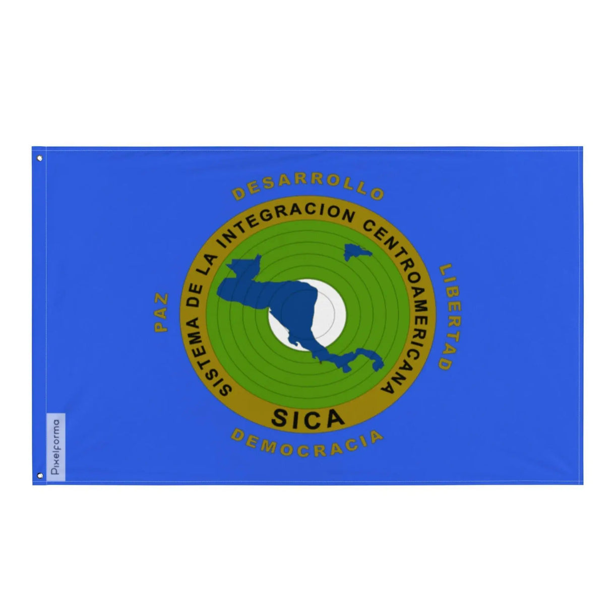 Drapeau système d’intégration centraméricain polyester durable