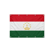 Drapeau du Tadjikistan format S en polyester avec dix œillets