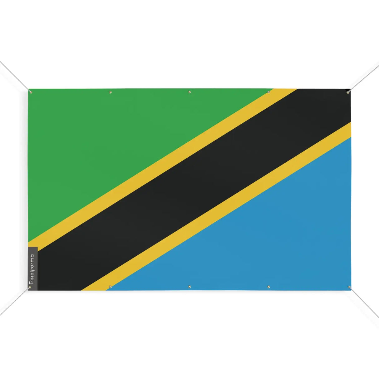 Drapeau tanzanie 10 oeillets en plusieurs tailles (s) - pixelforma