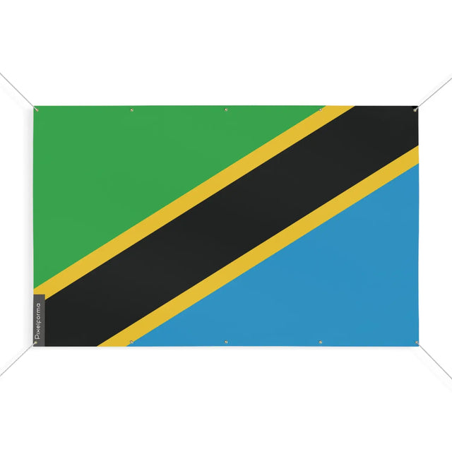 Drapeau tanzanie 10 oeillets en plusieurs tailles (s) - pixelforma