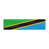 Drapeau tanzanie polyester résistant avec œillets robustes