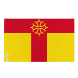 Drapeau tarn polyester résistant à œillets double ourlet