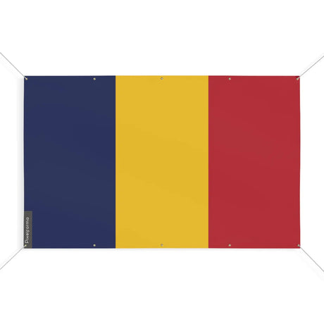 Drapeau tchad 10 oeillets en plusieurs tailles (s) - pixelforma