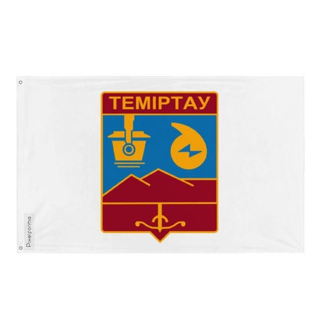 Drapeau Temirtaw en plusieurs tailles 100 % polyester Imprimer avec Double ourlet - Pixelforma