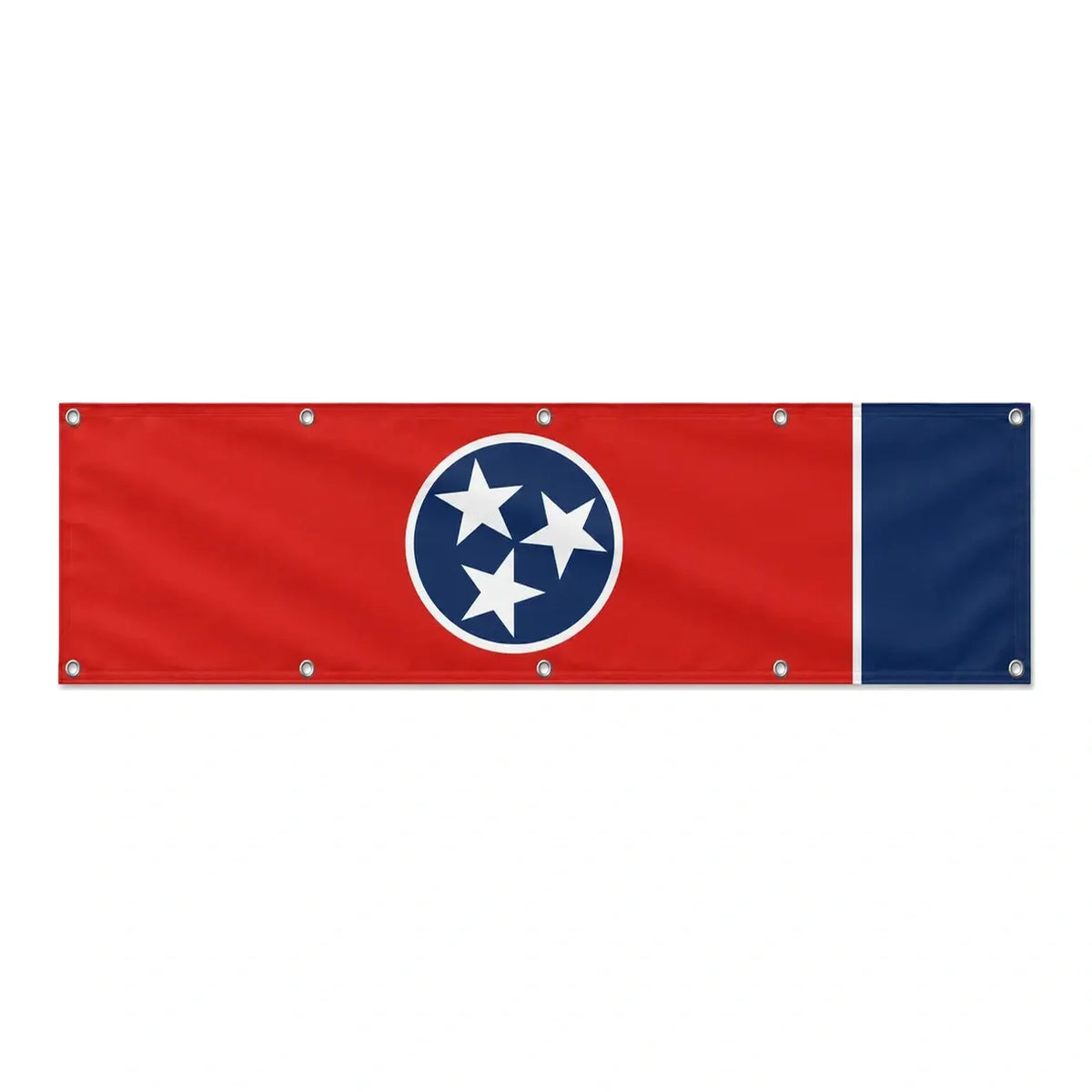 Drapeau du Tennessee grand format XL en polyester avec dix œillets