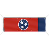Drapeau tennessee polyester résistant aux intempéries œillets