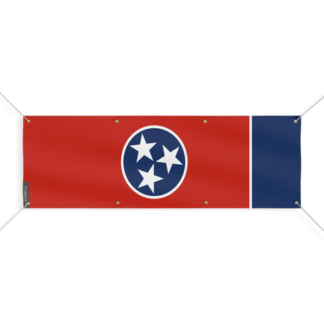 Drapeau tennessee polyester résistant aux intempéries œillets