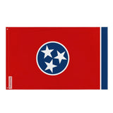 Drapeau tennessee polyester résistant avec œillets à gauche