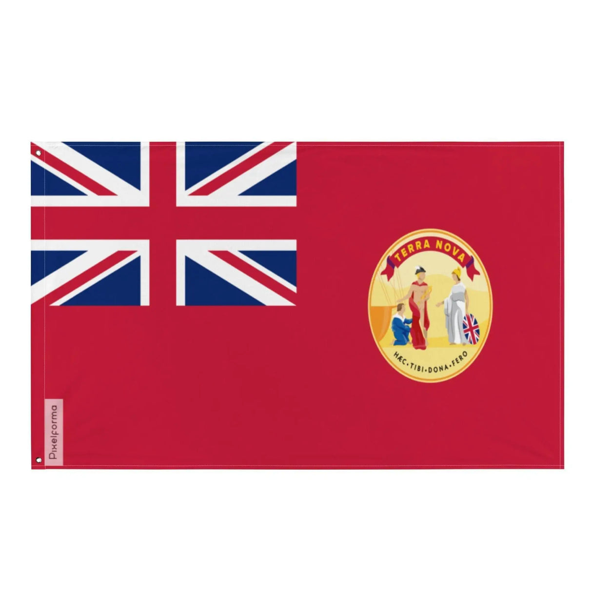 Drapeau terre-neuve canada polyester œillets à gauche