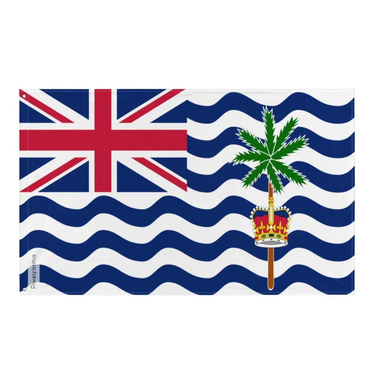 Drapeau territoire britannique océan indien plusieurs tailles en polyester - pixelforma