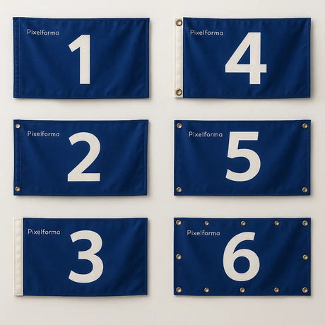 Drapeau territoire chilien polyester résistant œillets à gauche