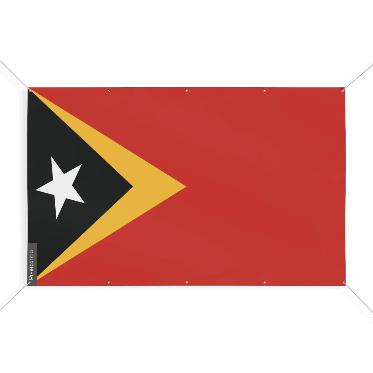 Drapeau timor oriental 10 oeillets en plusieurs tailles (s) - pixelforma