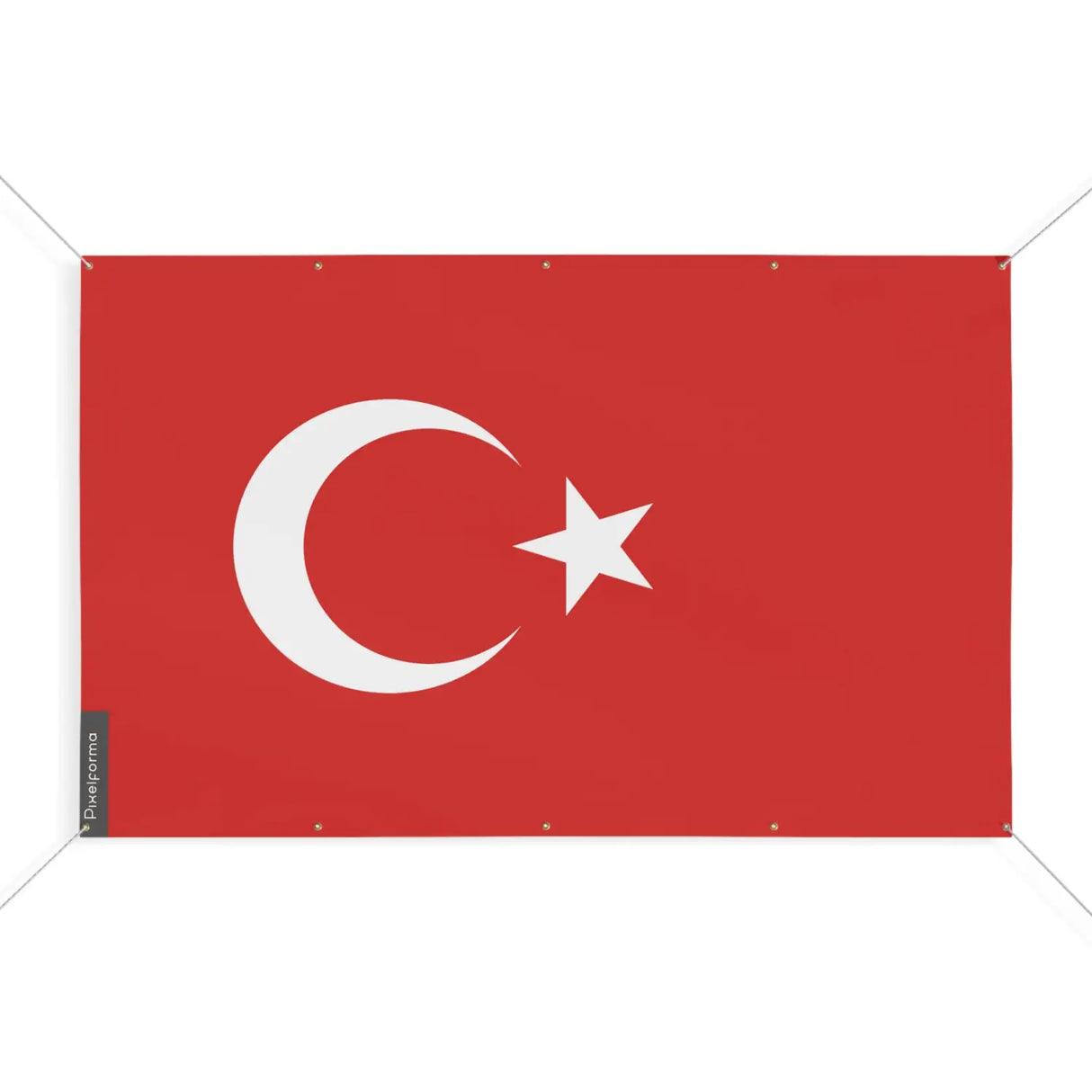 Drapeau turquie 10 oeillets en plusieurs tailles (s) - pixelforma