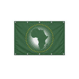 Drapeau de l'Union africaine format S en polyester avec dix œillets