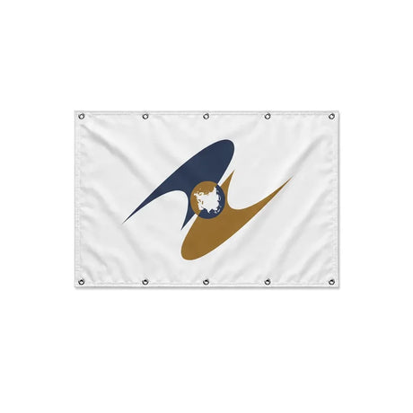 Drapeau de l'Union économique eurasiatique format S en polyester avec dix œillets