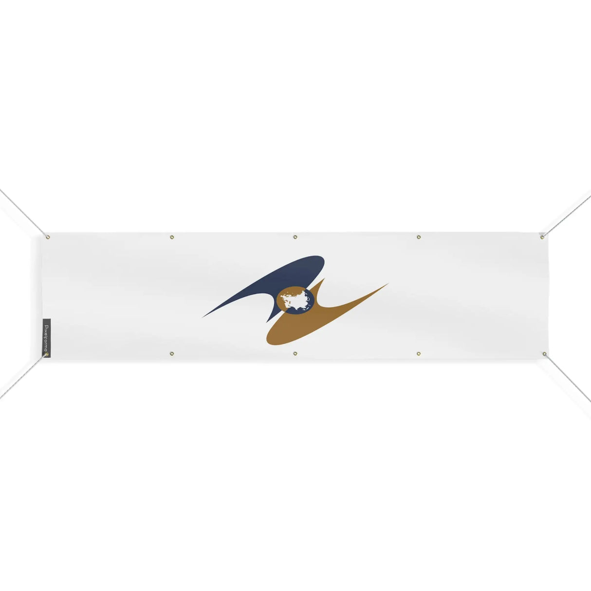 Drapeau union économique eurasiatique polyester résistant