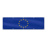 Drapeau de l'Union européenne grand format XL en polyester avec dix œillets