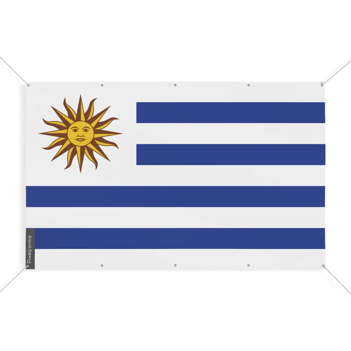 Drapeau uruguay 10 oeillets en plusieurs tailles (s) - pixelforma