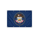 Drapeau de l'Utah format S en polyester avec dix œillets