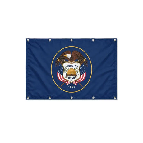Drapeau de l'Utah format S en polyester avec dix œillets