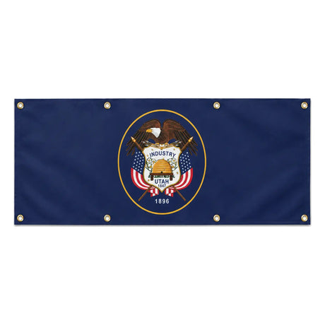 Drapeau utah polyester résistant aux intempéries œillets