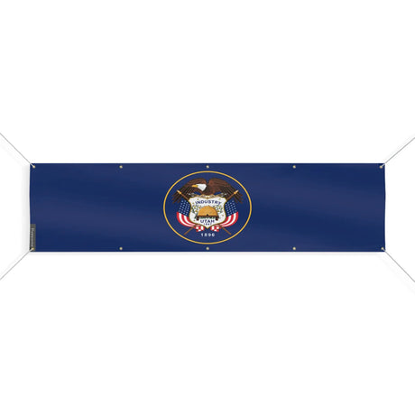 Drapeau utah polyester résistant aux intempéries œillets
