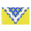 Drapeau val-de-marne polyester résistant œillets à gauche