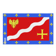 Drapeau val-d’oise polyester résistant avec œillets à gauche