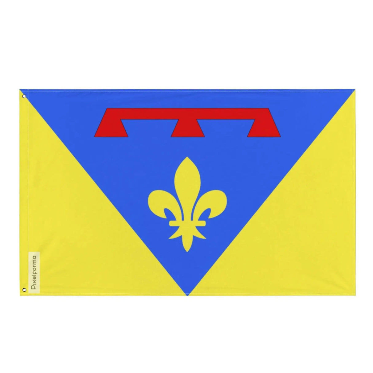 Drapeau var polyester résistant avec œillets à gauche