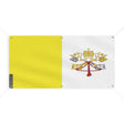 Drapeau vatican polyester résistant usage extérieur six œillets
