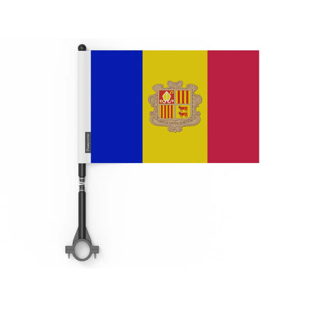 Drapeau vélo andorre en polyester - pixelforma