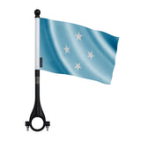 Drapeau vélo états fédérés micronésie en polyester bleu