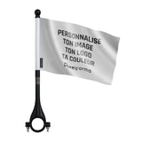 Drapeau vélo france polyester résistant aux éléments extérieurs
