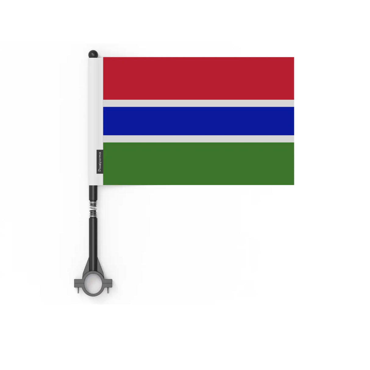 Drapeau vélo gambie en polyester - pixelforma