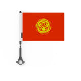 Drapeau vélo kirghizistan en polyester - pixelforma