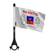 Drapeau vélo mayotte en polyester usage cyclisme