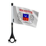 Drapeau vélo mayotte en polyester usage cyclisme