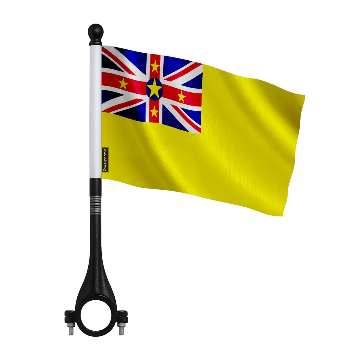 Drapeau vélo niue en polyester léger pour guidon