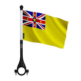 Drapeau vélo niue en polyester léger pour guidon