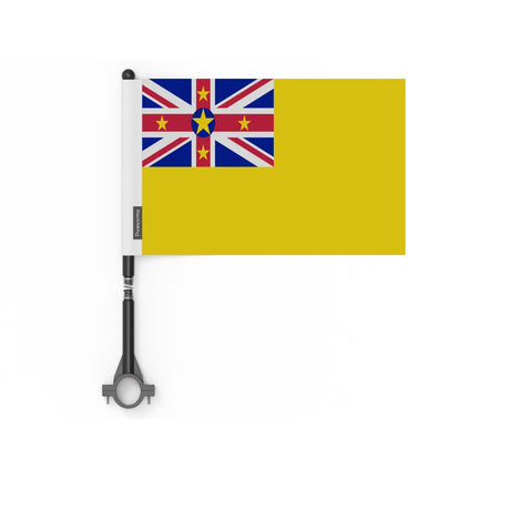 Drapeau vélo niue en polyester - pixelforma
