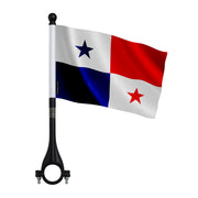 Drapeau vélo panama en polyester pour guidon ou porte-bagages