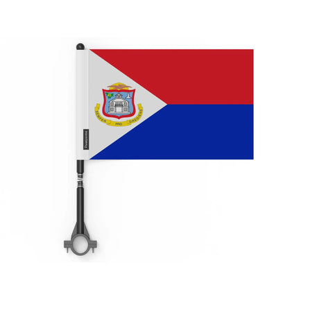 Drapeau vélo saint-martin en polyester - pixelforma
