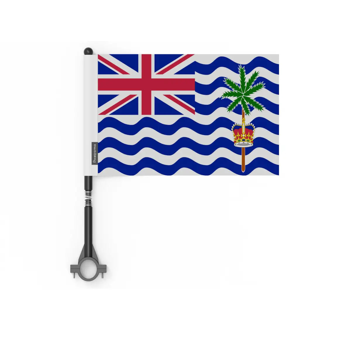 Drapeau Vélo Territoire britannique de l'océan Indien en Polyester - Pixelforma 