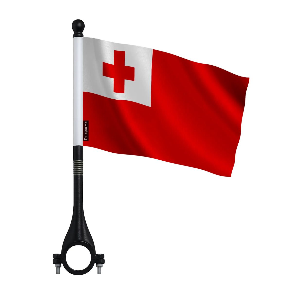 Drapeau vélo tonga en polyester pour usage extérieur