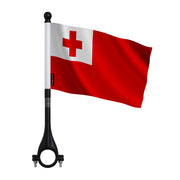 Drapeau vélo tonga en polyester pour usage extérieur