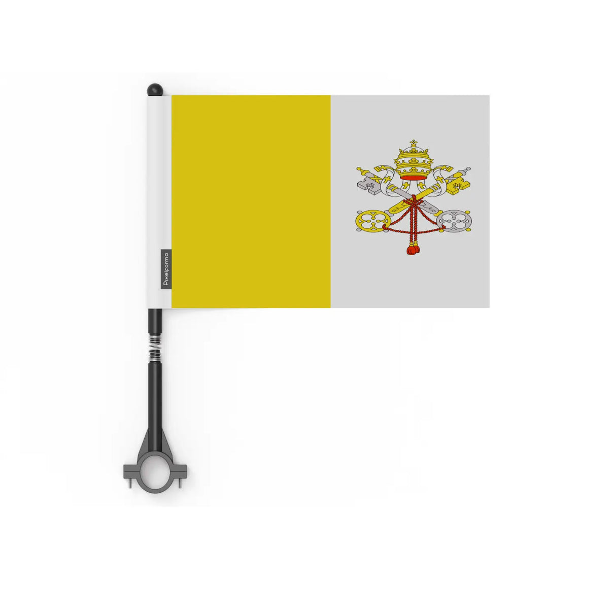 Drapeau vélo vatican en polyester - pixelforma