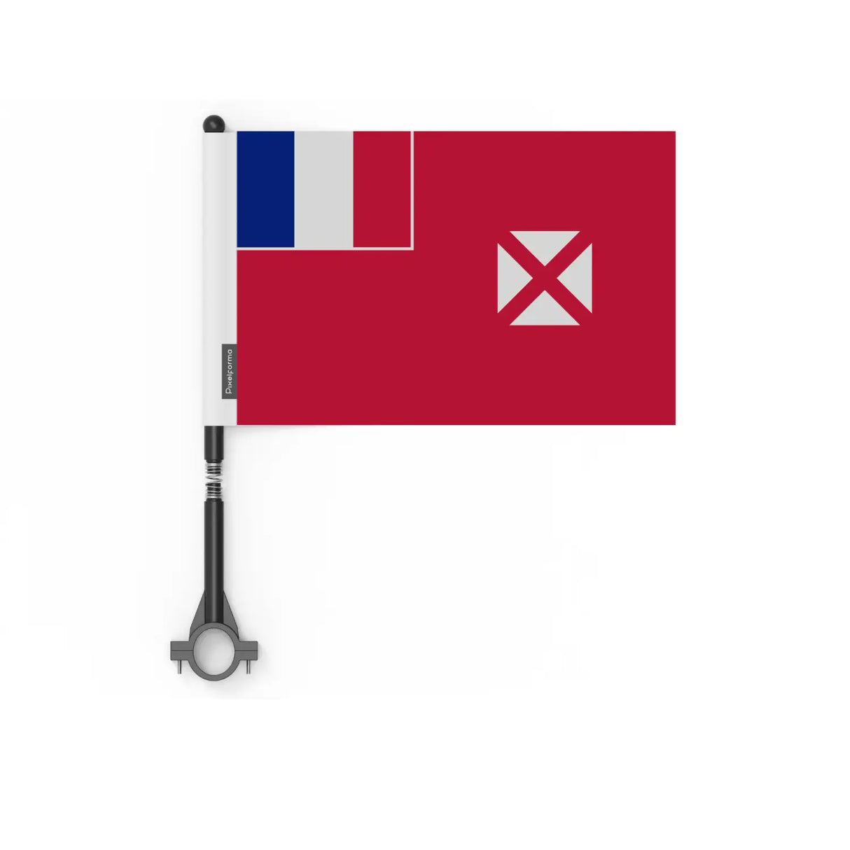 Drapeau vélo wallis-et-futuna en polyester - pixelforma