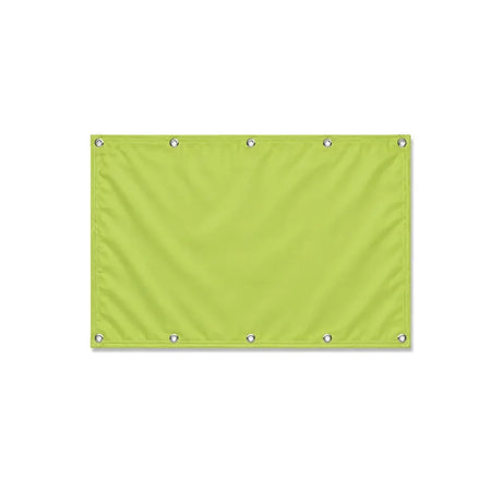Drapeau Vert Clair format S en polyester avec dix œillets